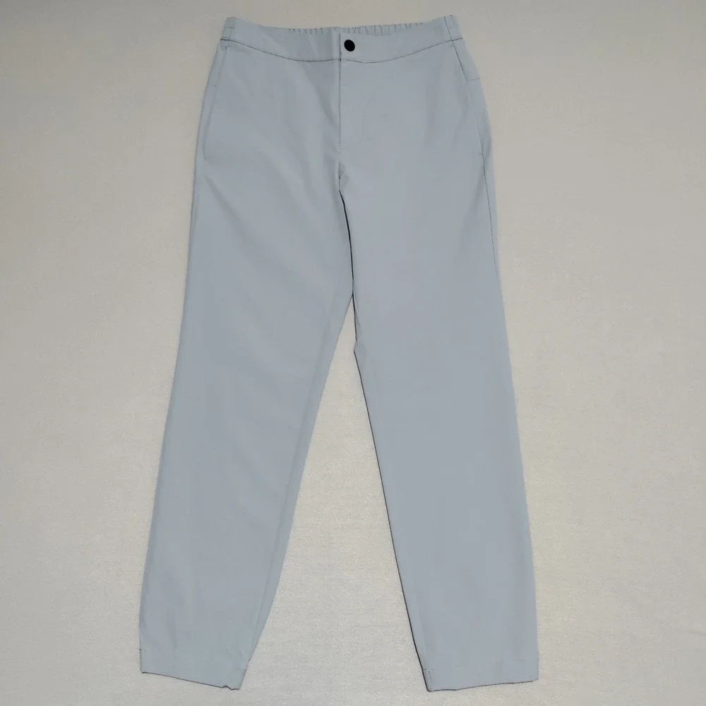 Banana Republic Mens Motion Tech‎ Hybrid Pants 30x29 Light Grey Water Repellant